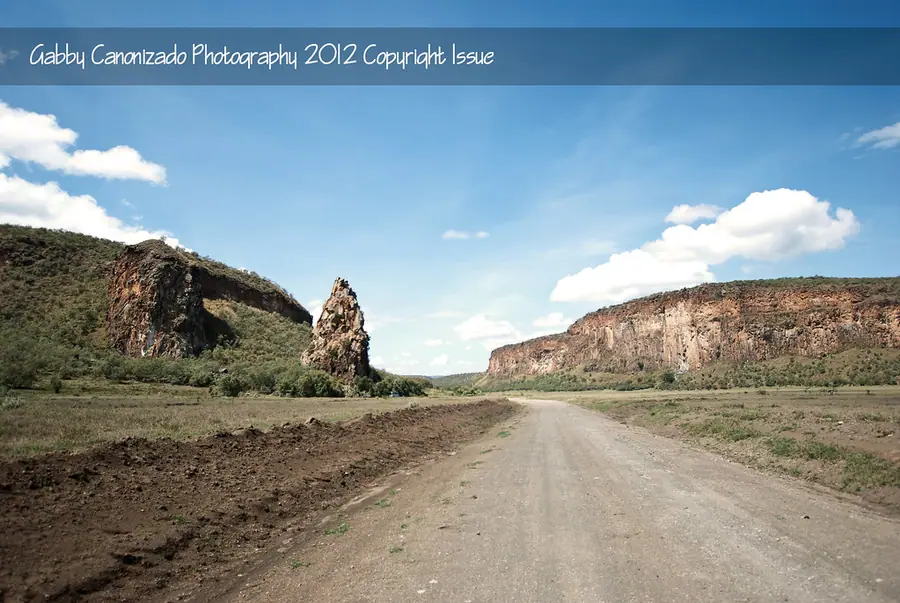 The cliffs and open gorge country of Hell's Gate National Park, Kenya